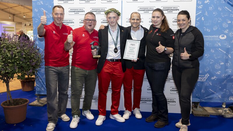 Sven Lauber gewinnt Silber an den Berufs-Europameisterschaften