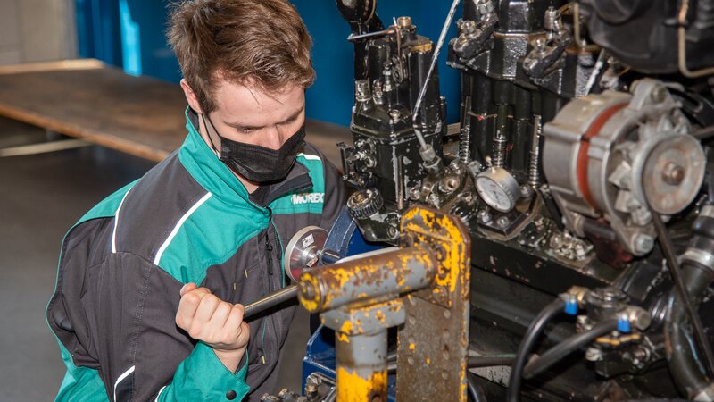 Pascal Hofstetter aus Wildhaus (SG), Landmaschinenmechaniker, ist Schweizer Meister