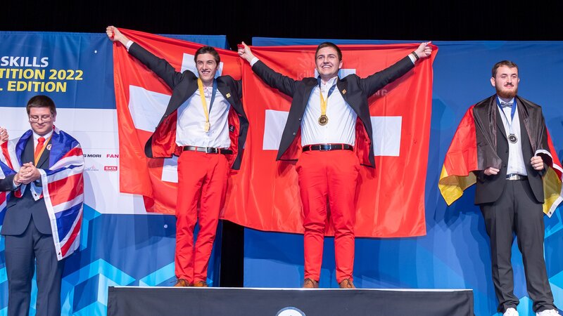 Inizio d'oro per la Svizzera alle WorldSkills Competition 2022!